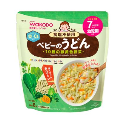 图片 和光堂 WAKODO rakuraku 面嬰幼兒輔食- 野菜烏冬面 (7个月+)