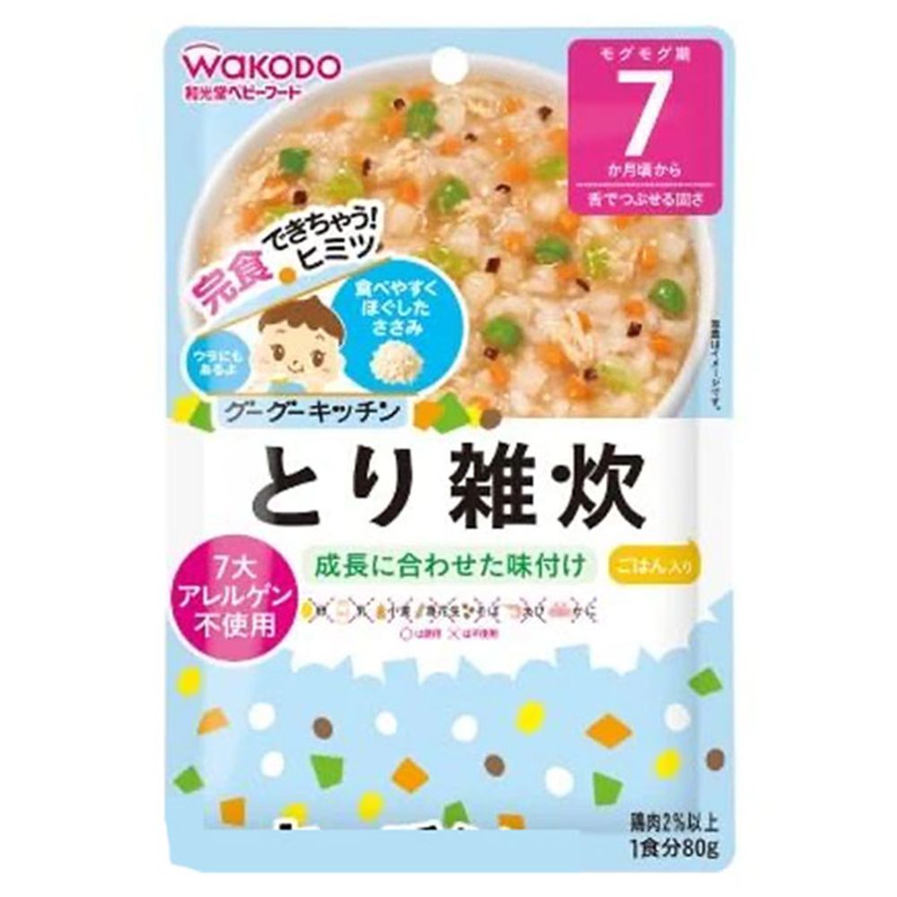 图片 WAKODO 和光堂鸡肉营养粥 7月+80G