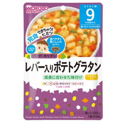 图片 和光堂-日本嬰幼兒雞肝+番茄奶油土豆意大利粉 80g(9个月+)  -