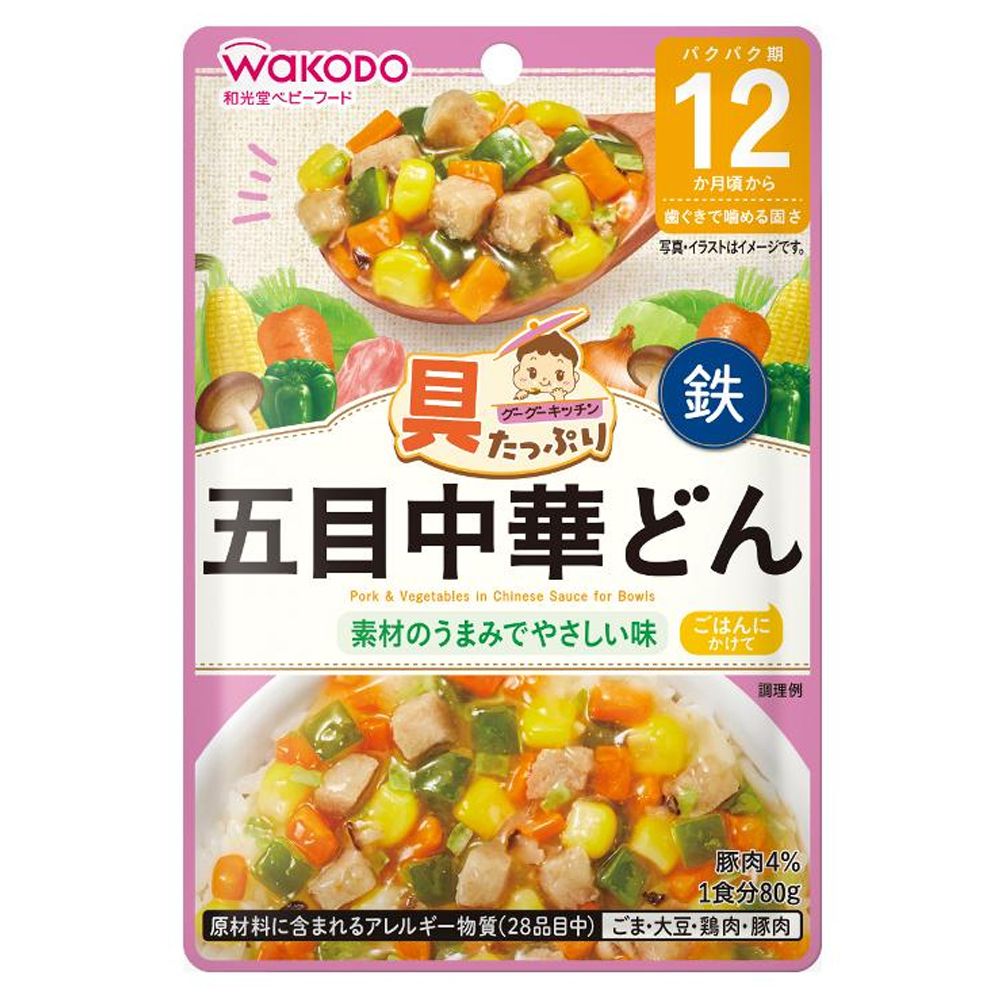 图片 和光堂-日本嬰幼兒即食系列- 五目中华浇头 80g (12个月+)