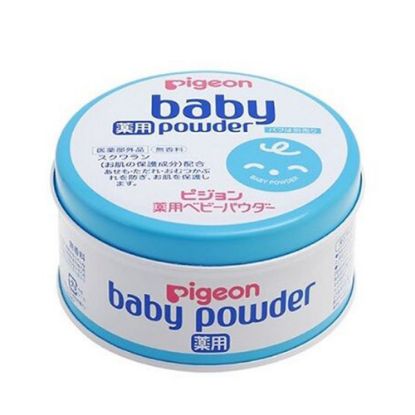 图片 Pigeon 貝親 純天然嬰兒藥用無香型爽身粉 (藍罐) 150g