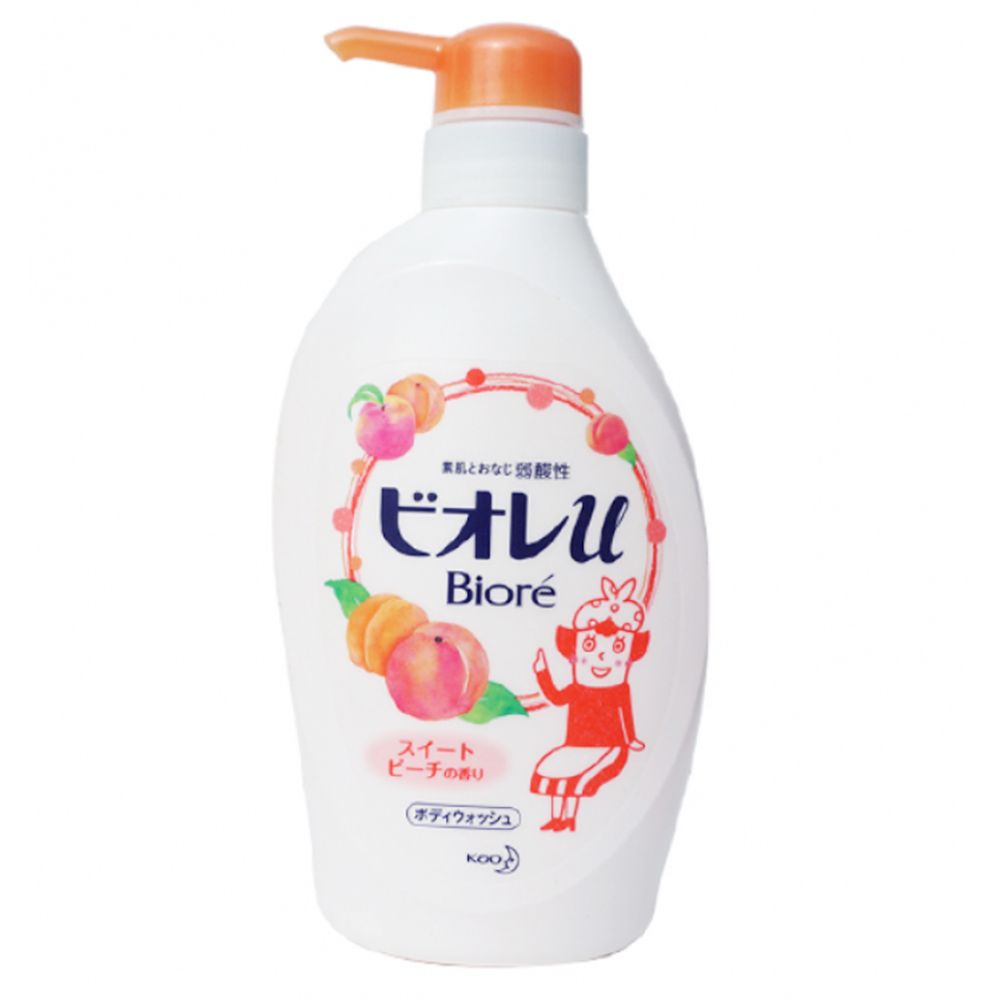 图片 花王KAO Biore 碧柔 蜜桃沐浴露 按压瓶 480ml