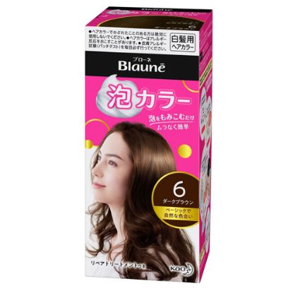 图片 花王KAO Blaune 白发用泡沫染发剂-色号6 深棕色