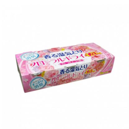 图片 日本白元 芳香 除濕劑 防潮 吸濕盒 衣櫥除濕盒 防潮盒420ML×3個 (花香)