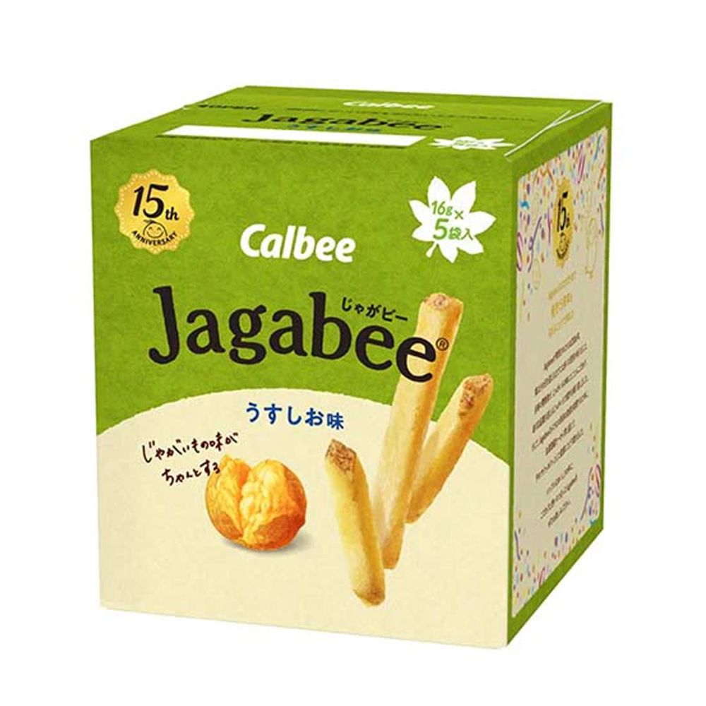 图片 CALBEE卡乐比 JAGABEE淡盐味马铃薯土豆薯条 16G*5袋 赏味期限2026.03