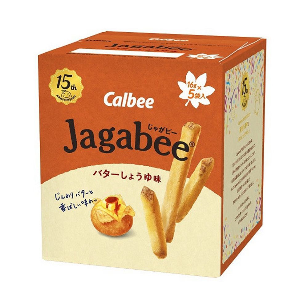 图片 CALBEE卡乐比 JAGABEE黄油酱油味马铃薯土豆薯条 40G*1袋 赏味期限2025.12