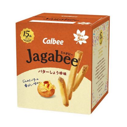 图片 CALBEE卡乐比 JAGABEE黄油酱油味马铃薯土豆薯条 40G*1袋 赏味期限2025.12