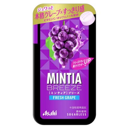图片 日本Asahi MINTIA BREEZE 葡萄薄荷糖 大粒 36g  