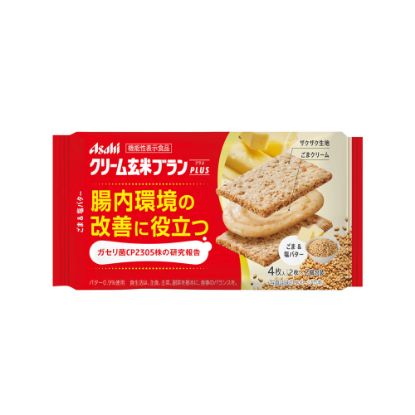 图片 朝日食品 玄米肠道健康饼干 芝麻白脱咸味  72g