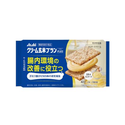 图片 朝日食品 玄米肠道健康饼干 豆乳牛奶味  72g