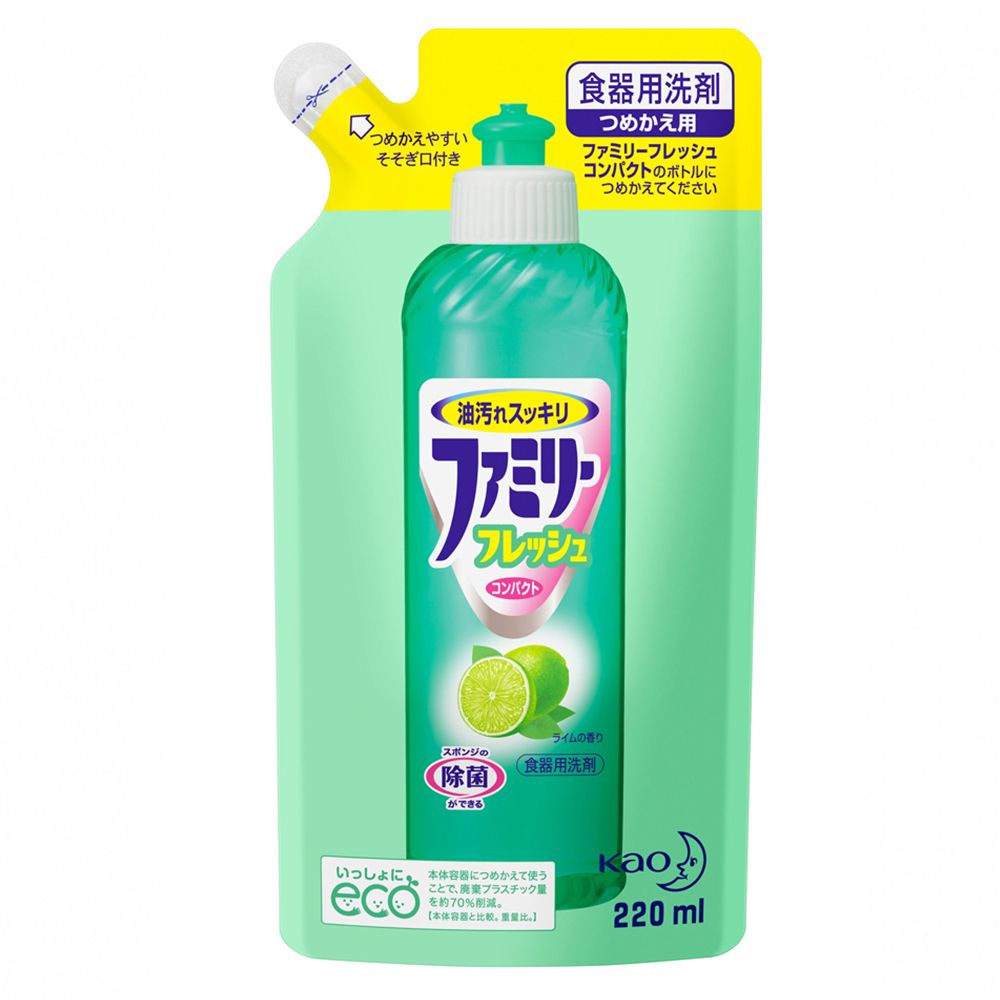 图片 花王KAO 厨用洗涤液 青柠味替换装  220ml