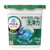 图片 期限限定 售完无补 P&G日本宝洁新款强力洗净   屋内速干除菌4D洗衣凝珠 11颗        绿色  