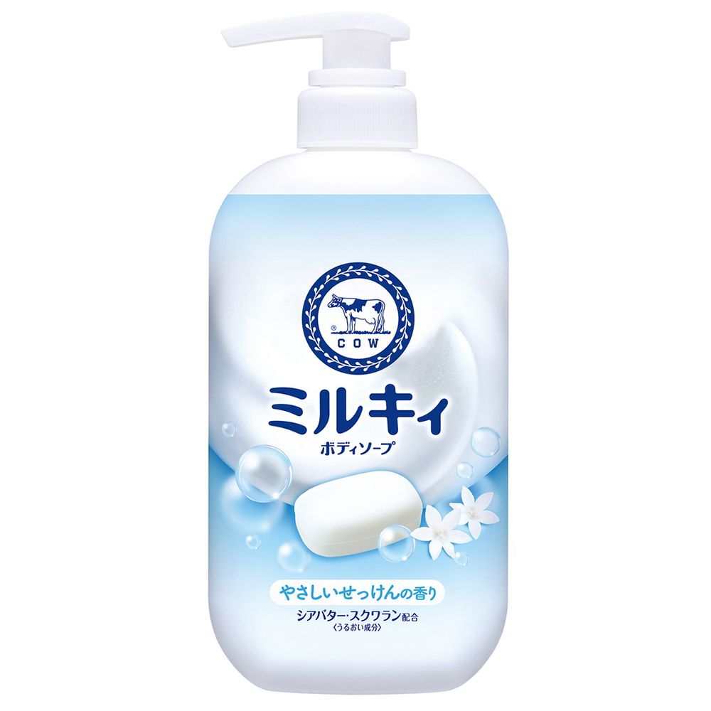 图片 牛奶石碱 COW  滋潤保濕 皂香 沐浴露 450ml