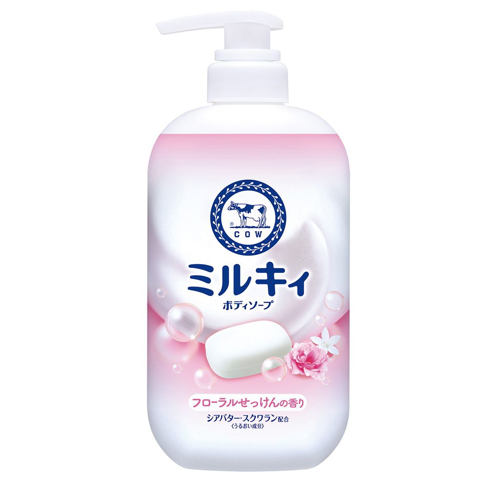 图片 牛奶石碱 COW 滋潤保濕 花香 沐浴露 450ml