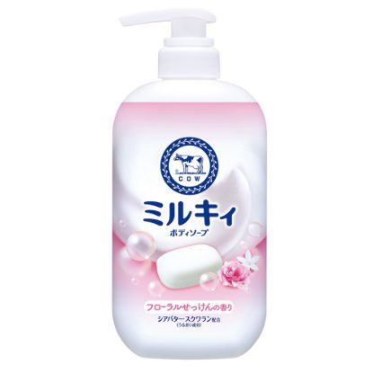 图片 牛奶石碱 COW 滋潤保濕 花香 沐浴露 450ml