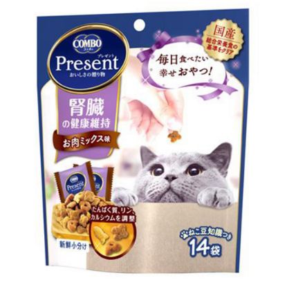 图片 宠物之家 猫用鱼型肾脏护理健康零食  14袋入