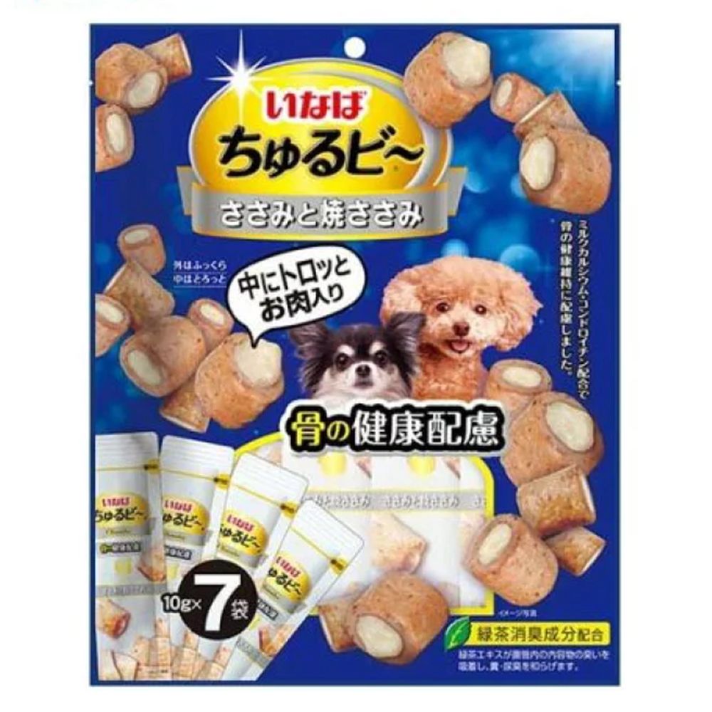 图片 INABA  鸡肉夹心    健康维骨力犬用零食 10g*7本