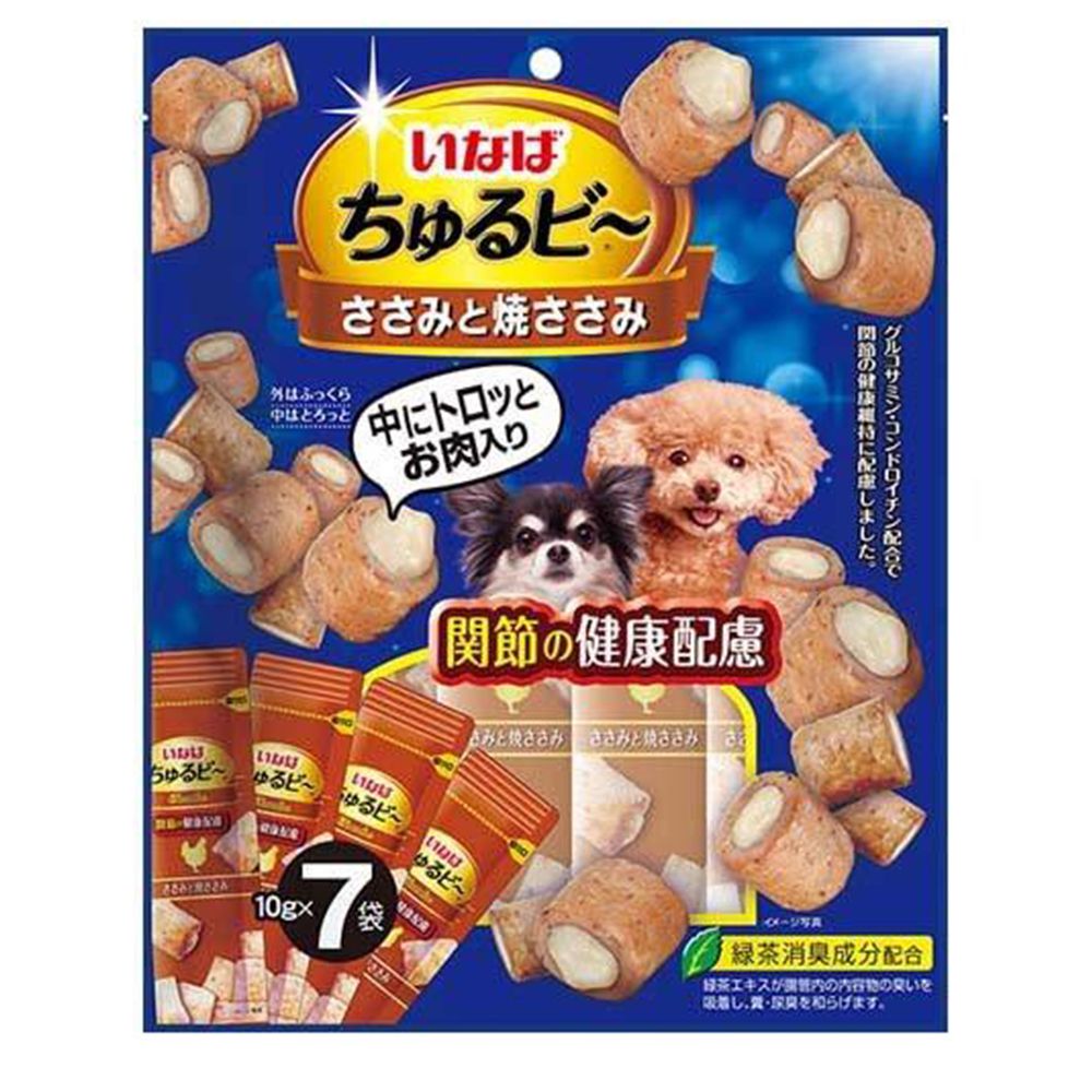 图片 INABA  鸡肉夹心    健康皮肤犬用零食 10g*7本