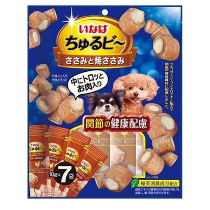 图片 INABA  鸡肉夹心    健康皮肤犬用零食 10g*7本