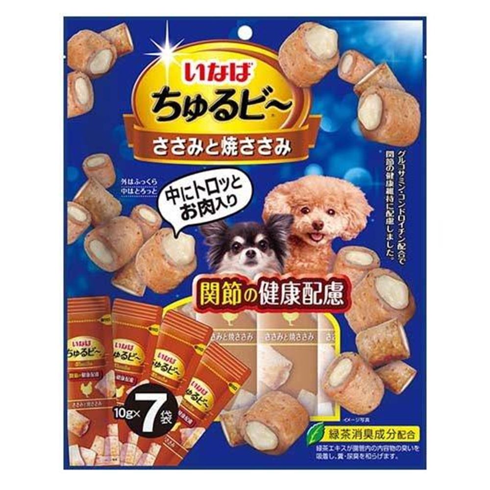 图片 INABA  鸡肉夹心    健康关节犬用零食 10g*7本