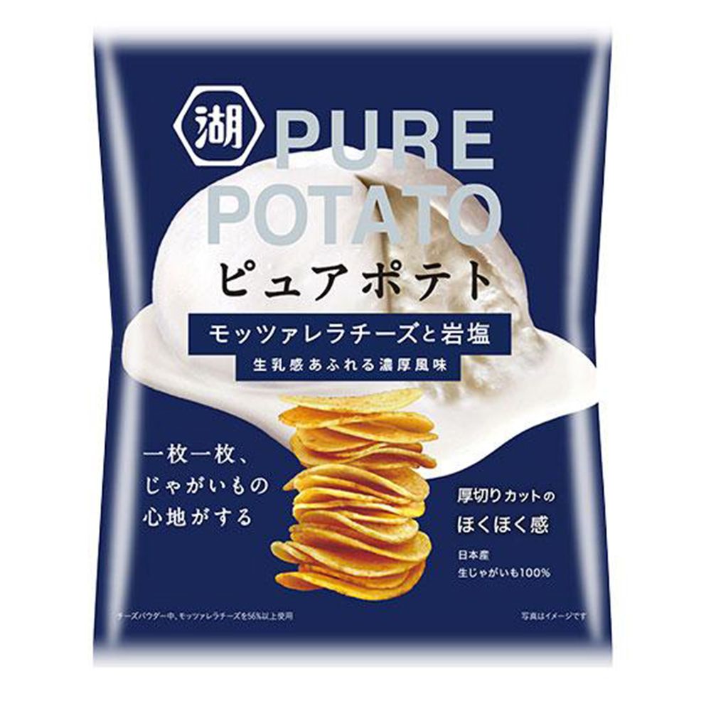 图片 湖池屋  Pure Potato 水牛芝士和岩鹽厚切薯片