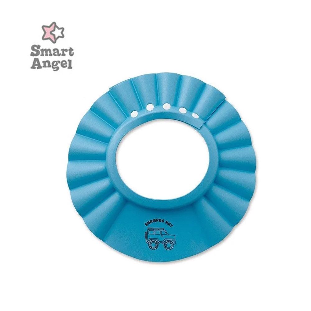 图片 西松屋婴儿淋浴帽5档可调节防水护耳 蓝色