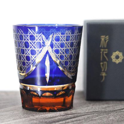 图片 东阳佐佐木 彩花切子 琉璃色