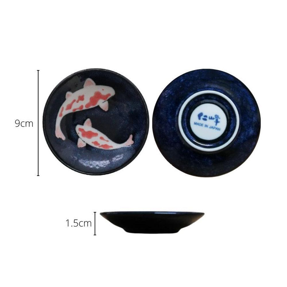 图片 锦鲤  小碟  直径9CM