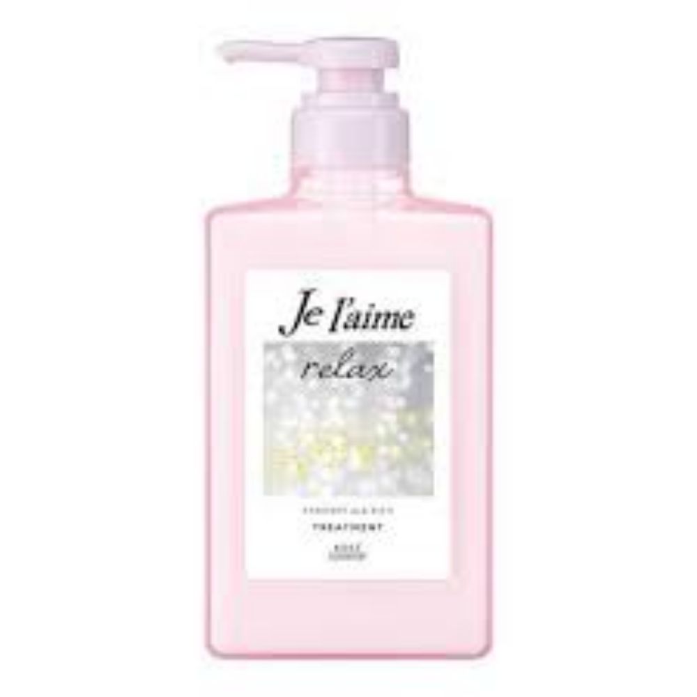 图片 KOSE高丝 Jelaime 滋润柔顺午夜修复直发护发素480ml 粉色