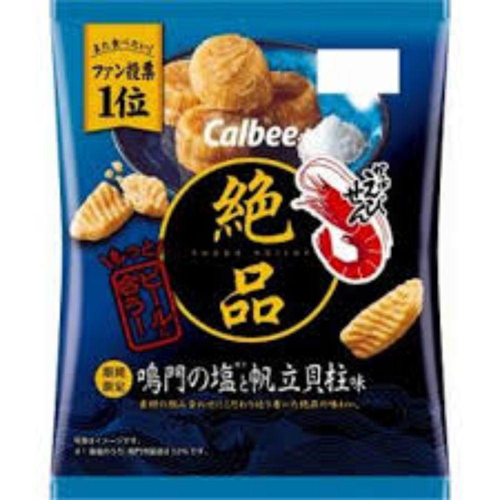 图片 卡乐比绝品御盐炸蒜味盐味帆立贝香脆大虾片虾条 赏味期限2025.11