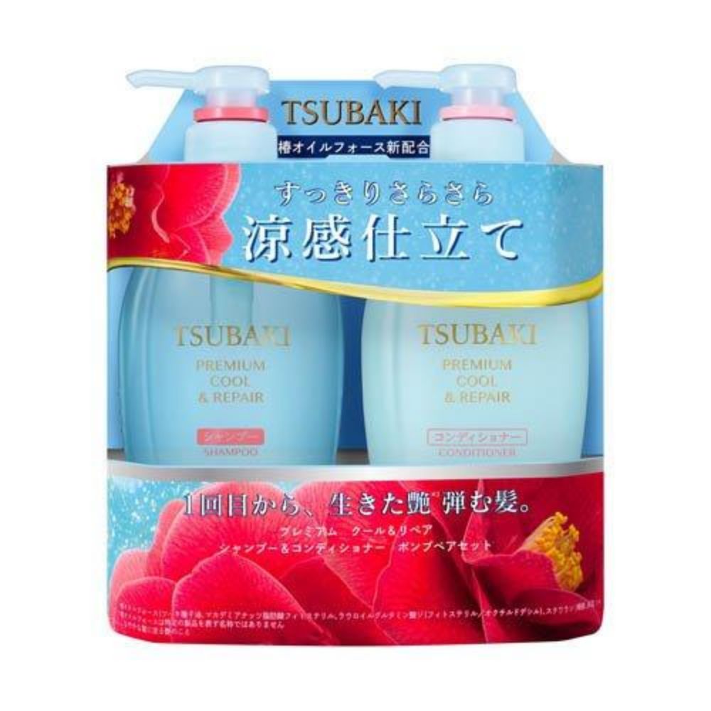 图片  TSUBAKI Premium Cool & Repair 洗发水和护发素套装