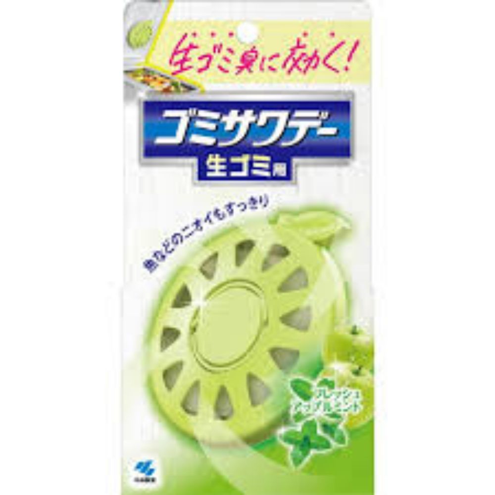 图片 小林制药黏贴式厨房垃圾桶用除味剂 60日 绿色 苹果薄荷味 1个入