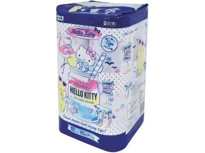 图片 丸富纸业 Hello Kitty 印花双层 (2层)，1袋 (25米 x 12卷)