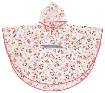 图片 日本制skater—Hello Kitty 儿童斗篷雨衣（110-125）