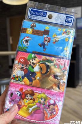 图片 日本制 携带式彩印面巾纸 16枚*6包 超级玛丽