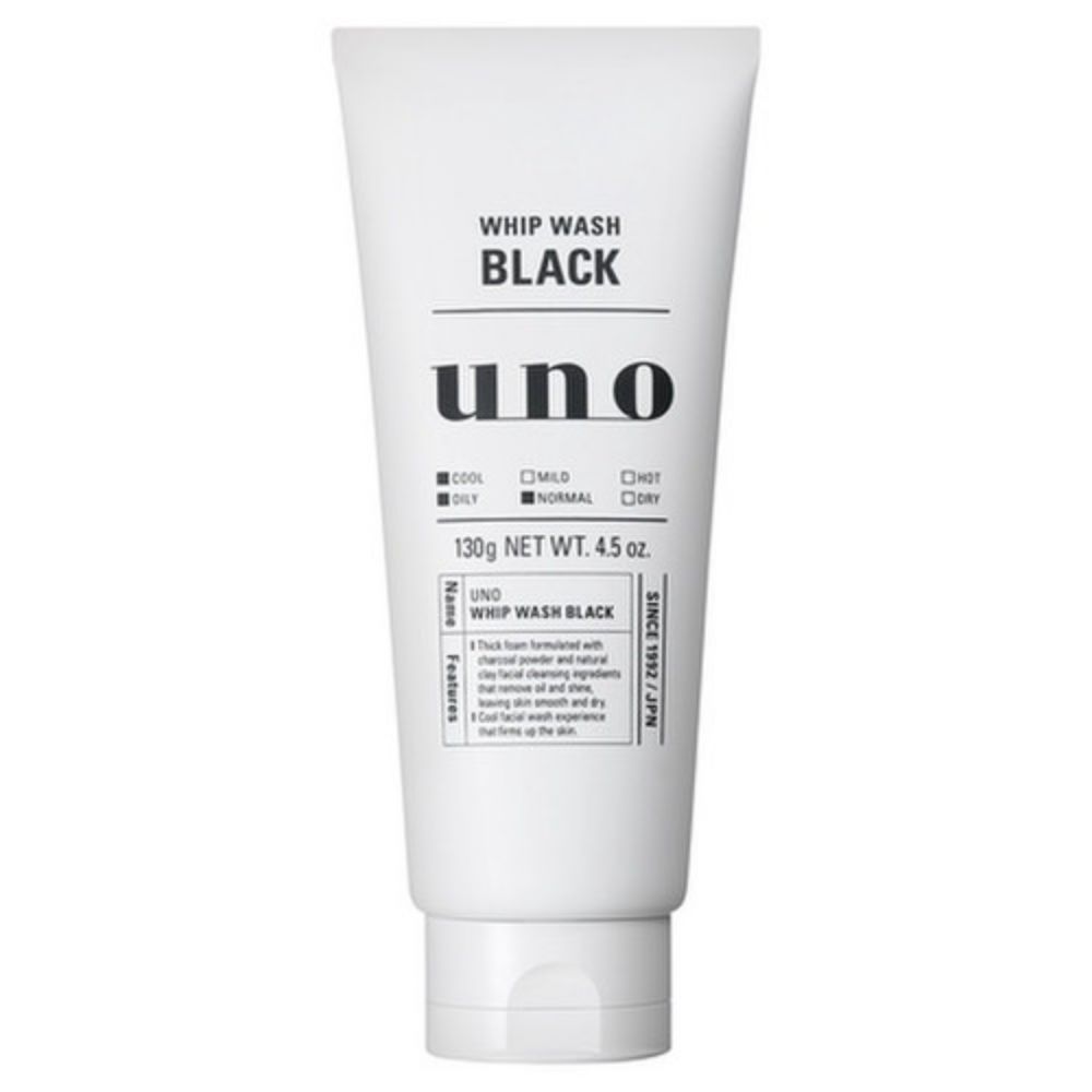 图片 资生堂 UNO吾诺 新款黑炭清爽洗面奶 控油清爽型 130g 黑色