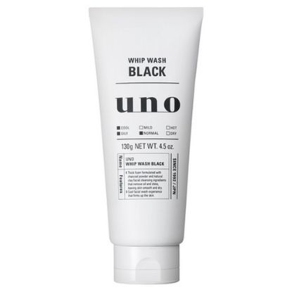 图片 资生堂 UNO吾诺 新款黑炭清爽洗面奶 控油清爽型 130g 黑色
