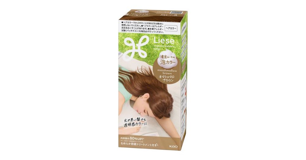 图片 Liese 泡沫染发剂 – 棉花糖棕色 (Marshmallow Brown)