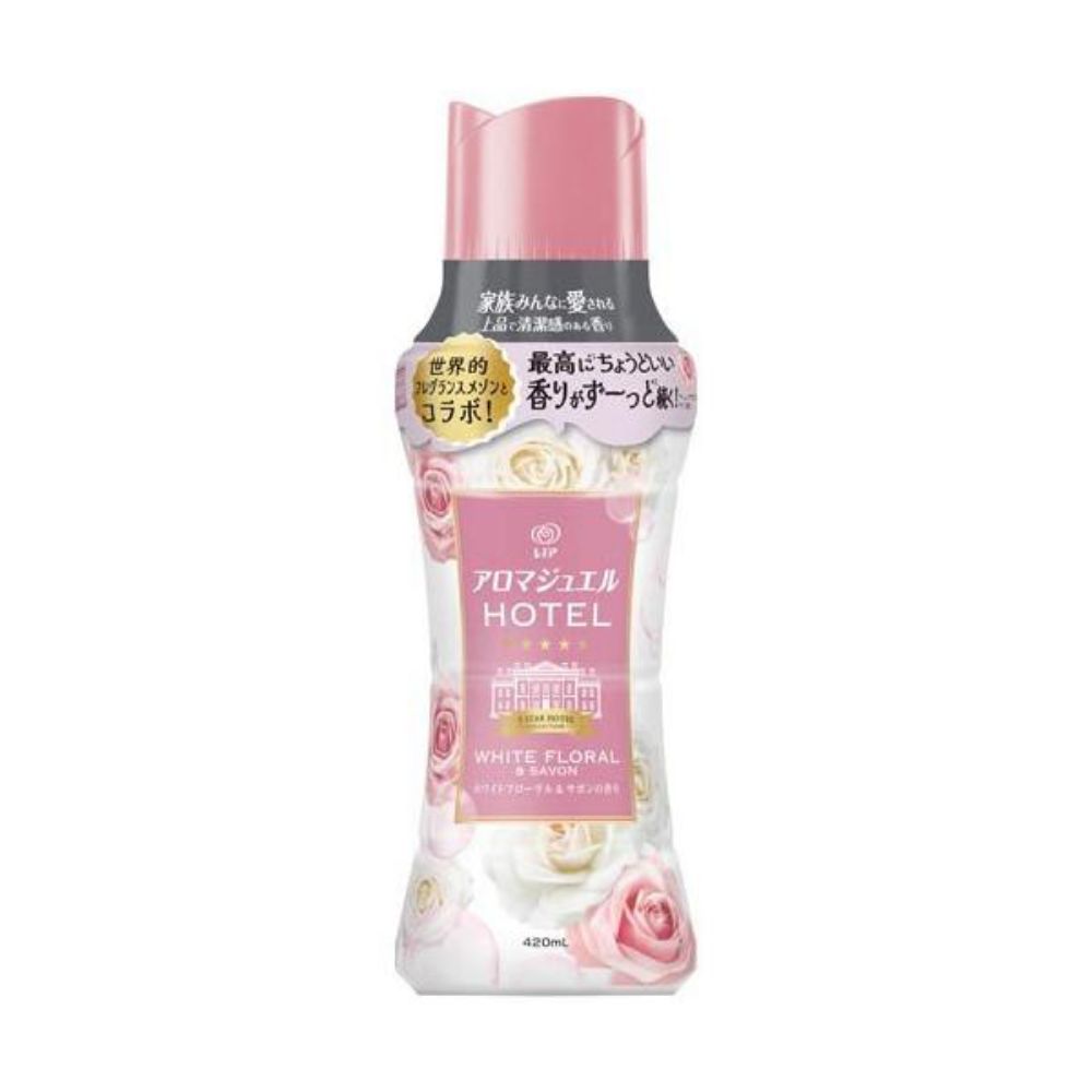 图片 日本宝洁Lenor Aroma Jewel 衣物香氛留香珠 白花&皂香型 本体 420ml