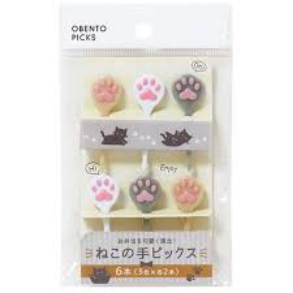 图片 【让便当瞬间变可爱！】猫爪造型食物签（6支装）