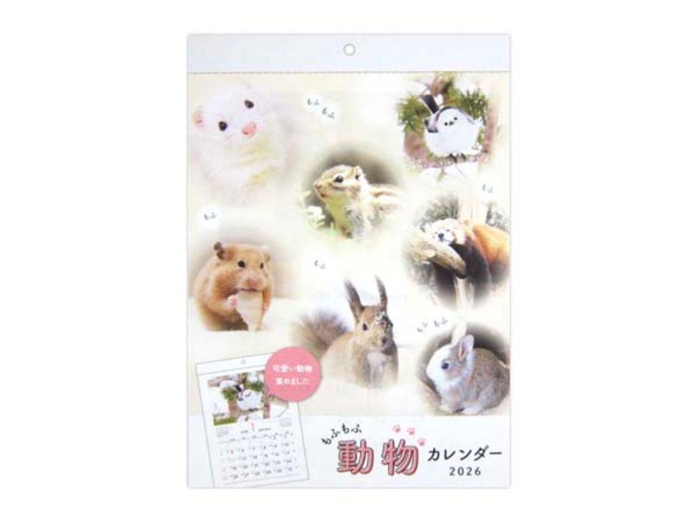 图片 【2026 年日历】A4 壁挂毛茸茸动物日历