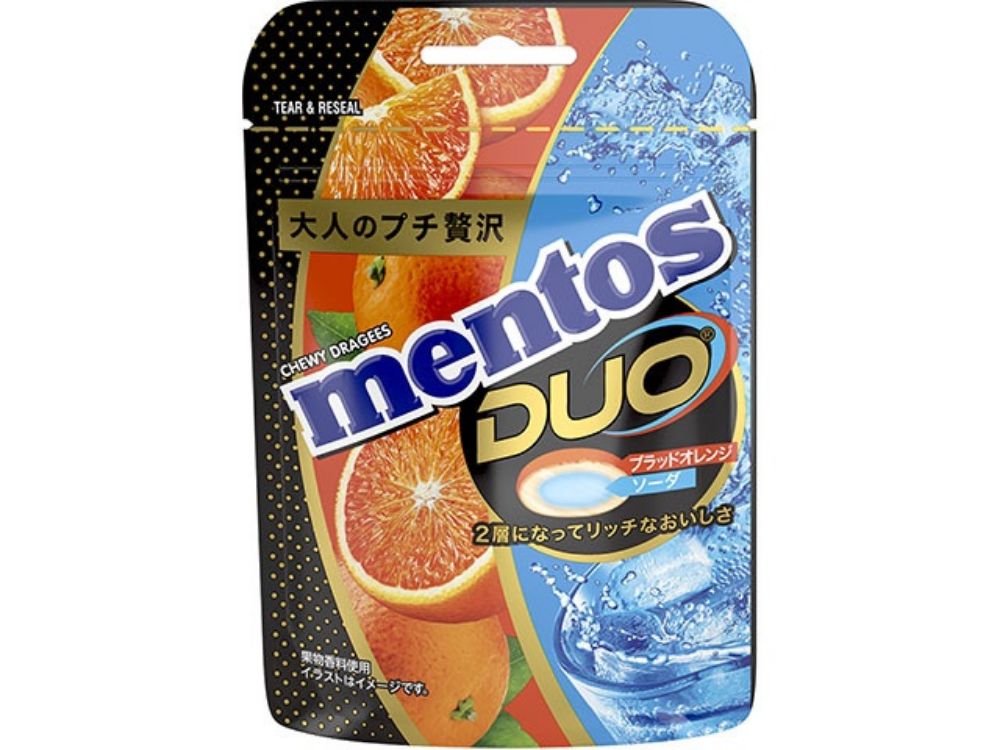 图片 Mentos DUO 曼妥思糖 血橙汽水味 赏味期限2026.06