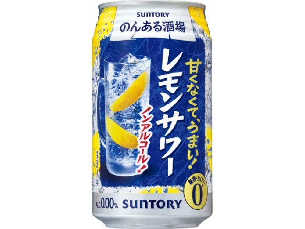 图片 三得利 无酒精酒馆风味柠檬沙瓦 罐装 350ml