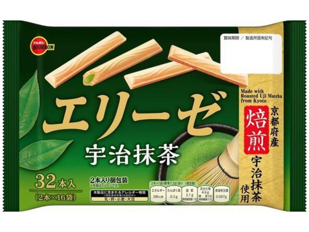 图片 艾丽泽 宇治抹茶巧克力饼干 129克（32枚装）