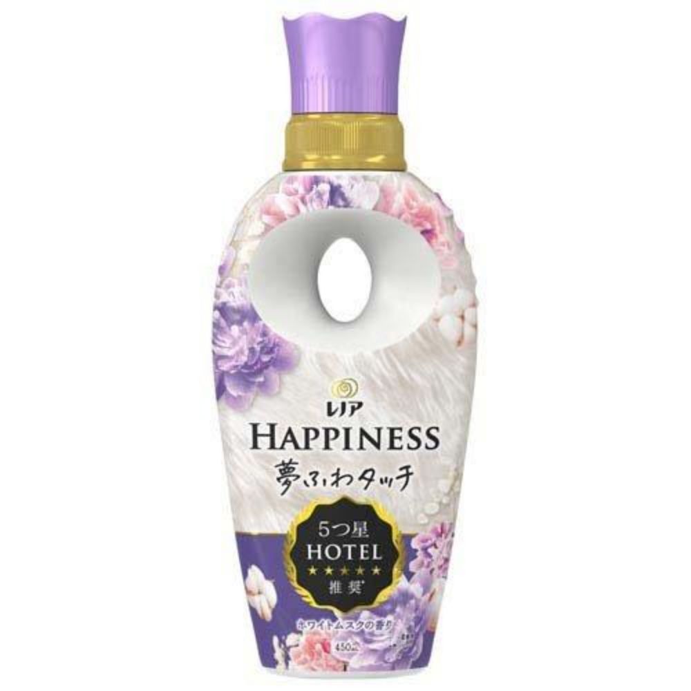 图片 Lenor（兰诺）Happiness 梦幻柔软触感 衣物柔顺剂 白麝香香型 瓶装 450ml